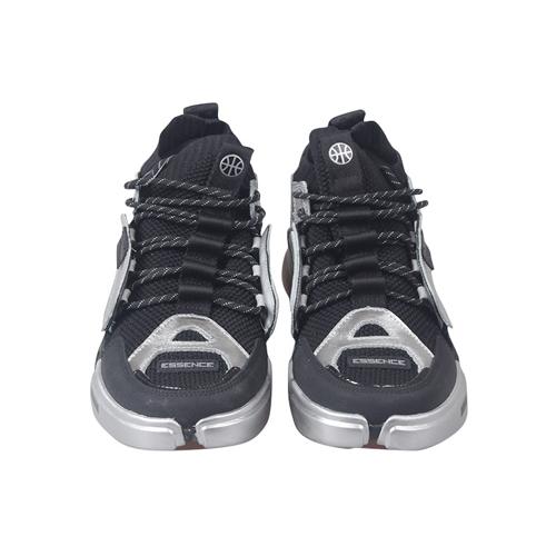 Li Ning Enlightenment Cushioning Slip Resistant Abrasion Resistant Low top Vintage Basketball Shoes Men's Black AGBN069-11