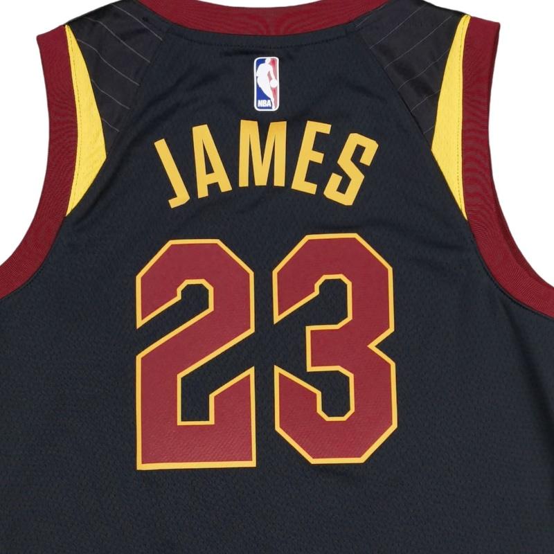 Nike NBA Cleveland Cavaliers LeBron 23 Soft Comfortable Skin-Friendly Basketball Jersey Unisex jersey Black 9Z2B7BZ3P-JAMES
