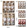 9pcs DIY Painted Christmas Hanging Balls 6cm Merry Christmas Decor  Holiday Festive