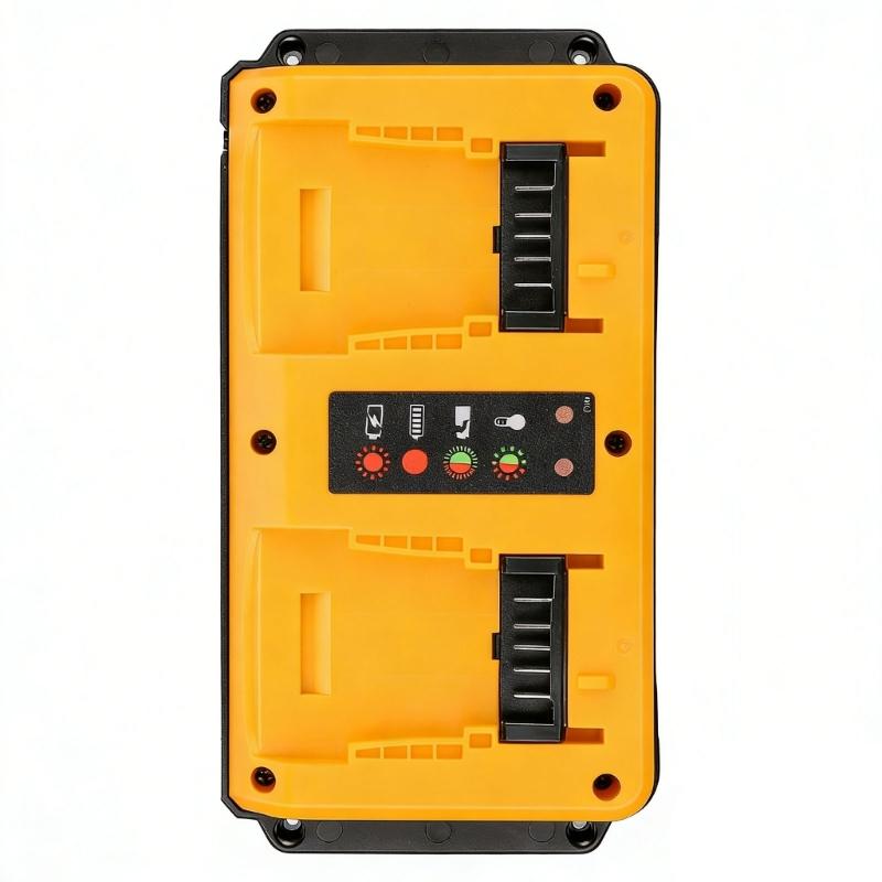 Battery Adapter Charging Solution Double Port Power Charging Base for Various Devices Waterproof Cable Small Design