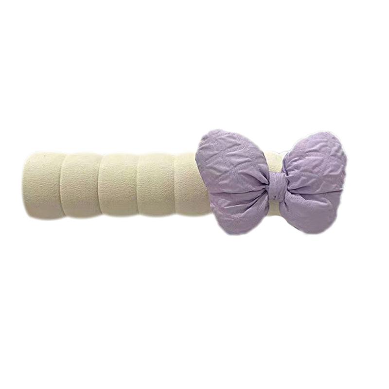 

1 шт. Декор дверной ручки в виде бантика, Защита дверной ручки, Комната девочки, Противоударный, Чехол на дверную ручку для дома, Офис, Разноцветный фиолетовый