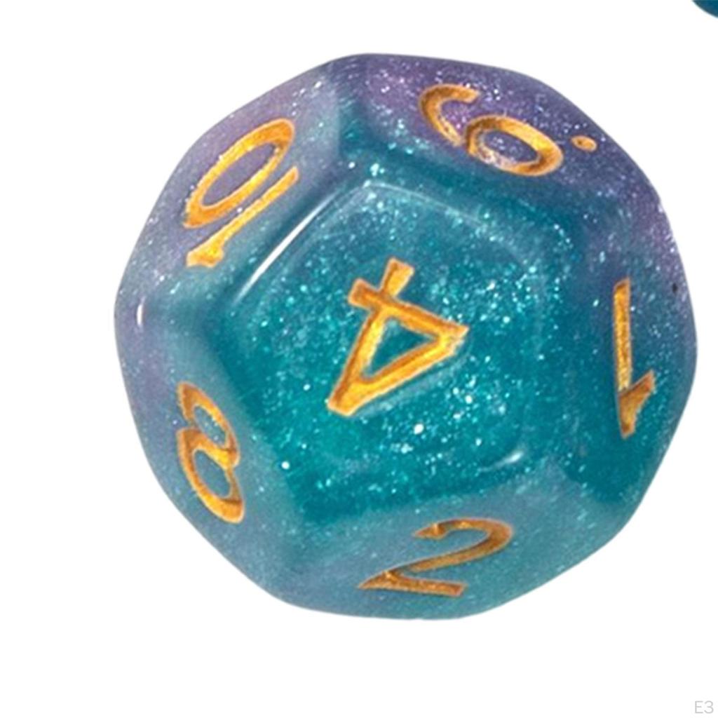 7 Count Polyhedral Dice Set for and Educational Use