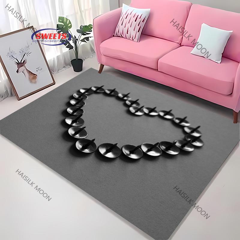 17 Styles Artistic Love Theme Printed Carpet Living Room Bedroom Sofa Office Large Area Decorative Mat Kids Play Rugs Warm Gift