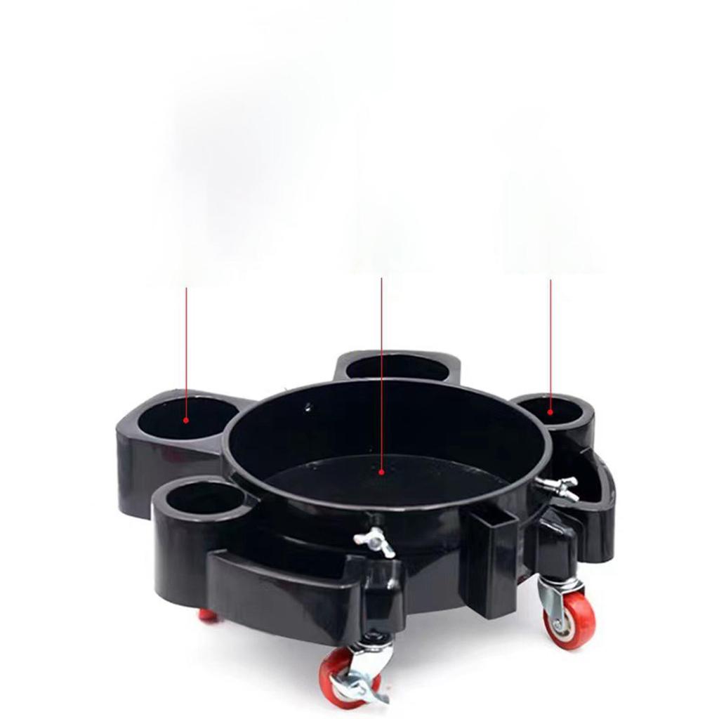 Bucket Rolling with Swivel Casters Automotive Wash Insert Locking Heavy Duty