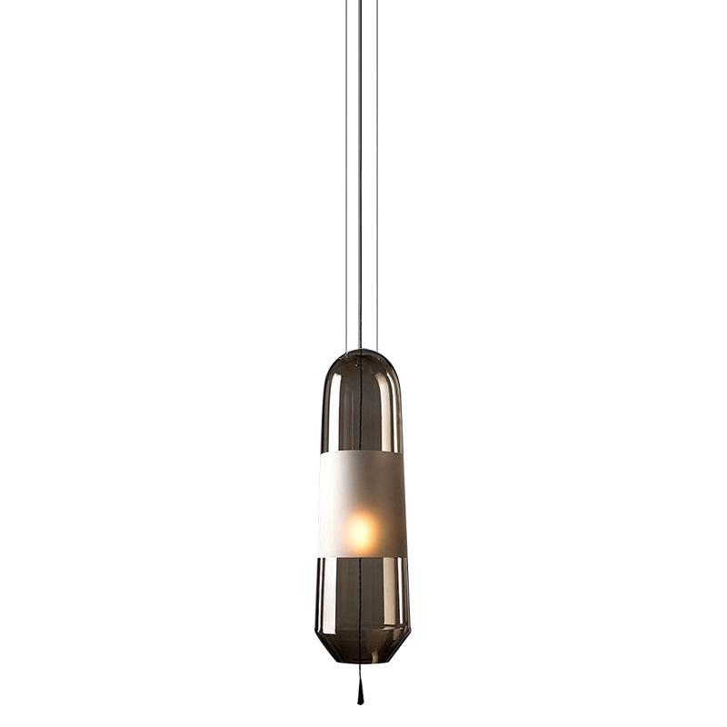 Nordic Minimalist Glass Pendant Light for Bedroom or Living Room