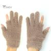 Winter Gloves Thermal Cold Resistance Plush Gloves Knitted Imitation Mink Fur Gloves with Half Finger Design for Autumn Winter Home Outdoor