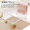 Coollooda Triangular Corner Drainer with 100 Strong Tape for Sink and Food Waste 1 No Magnets Easy Kitchen Drain Filter Sheets, Non-Trace Disposal,