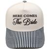 HERE COMES The Bride Embroidery Color Matching Truck Driver Hat Bride Wedding Party Shade Dad Hat