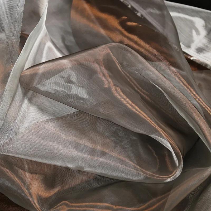 50x140cm Imitated Silk Satin Fabric Lining Mesh Cloth Material for Sewing Dress Costume Curtains Handmade DIY Craft Material