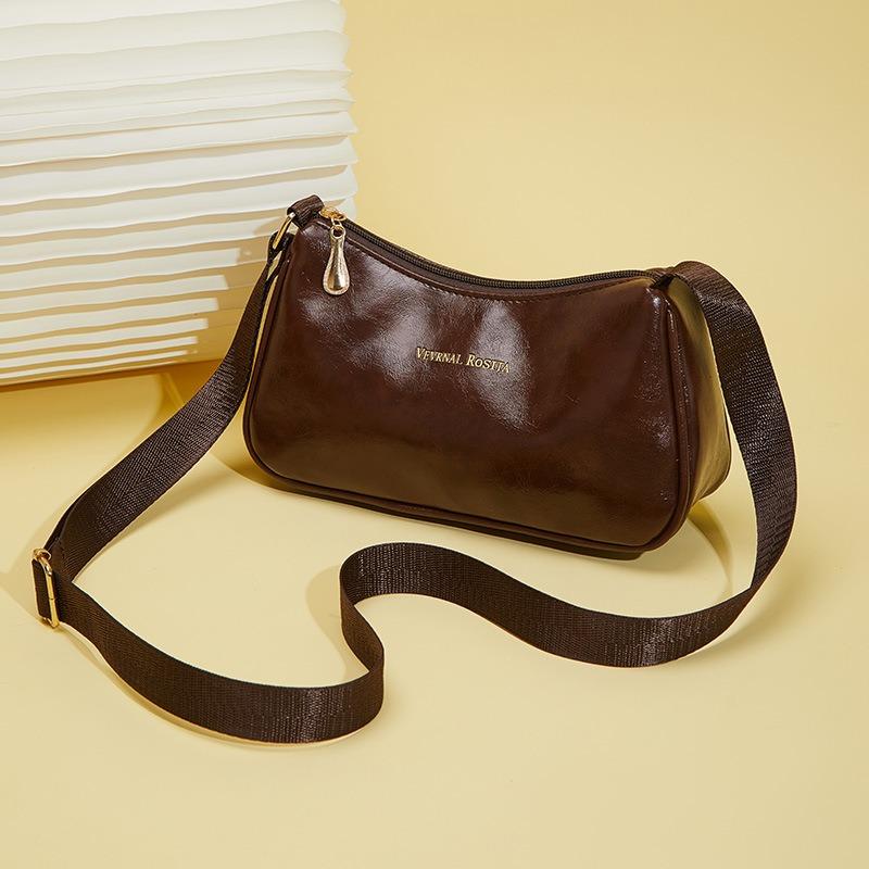 Retro Oily Underarm Bag Shoulder Bag Women's Bag Fashion, Underarm Bag