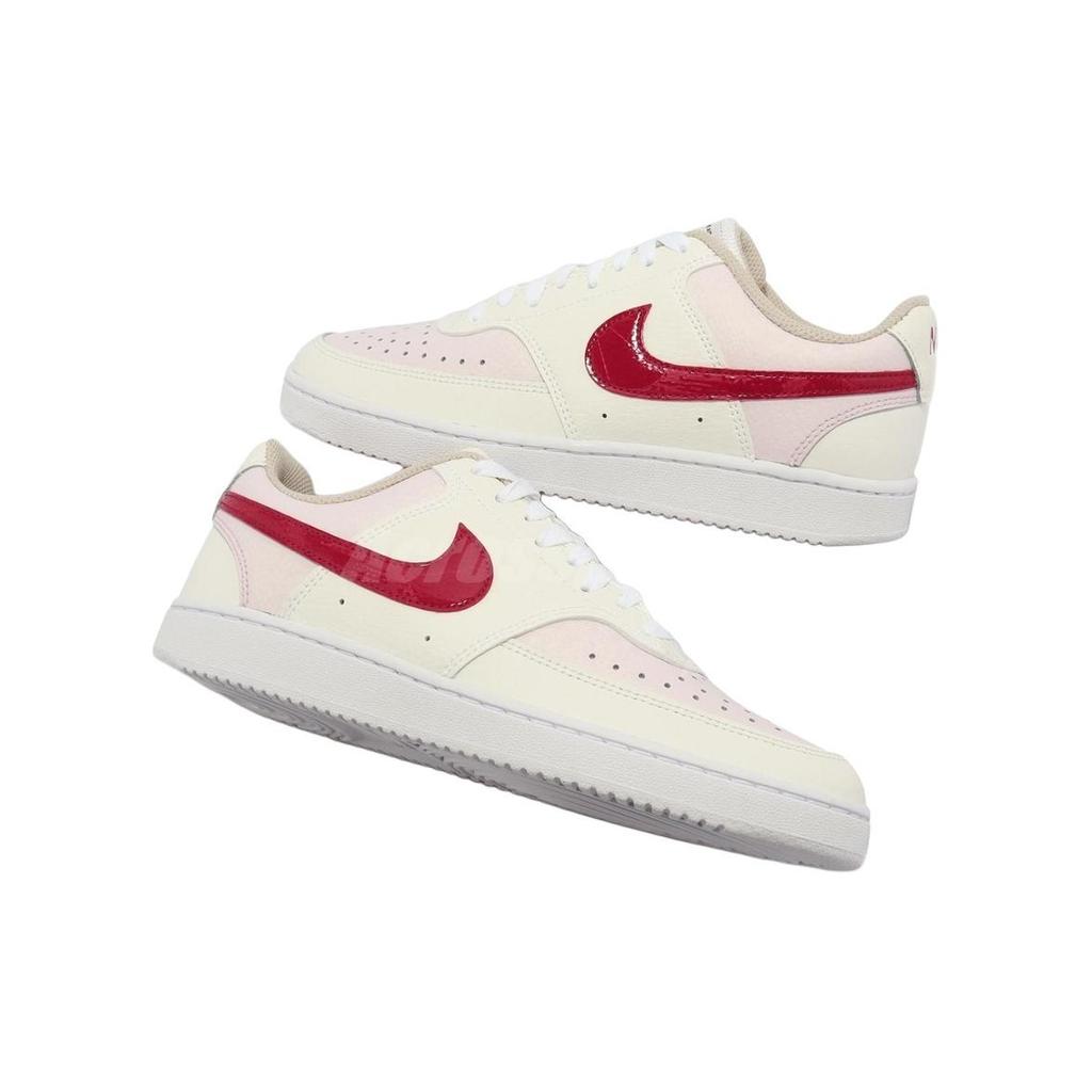 New Nike Court Vision Low 'White Pink Red' Women's FD9917-661