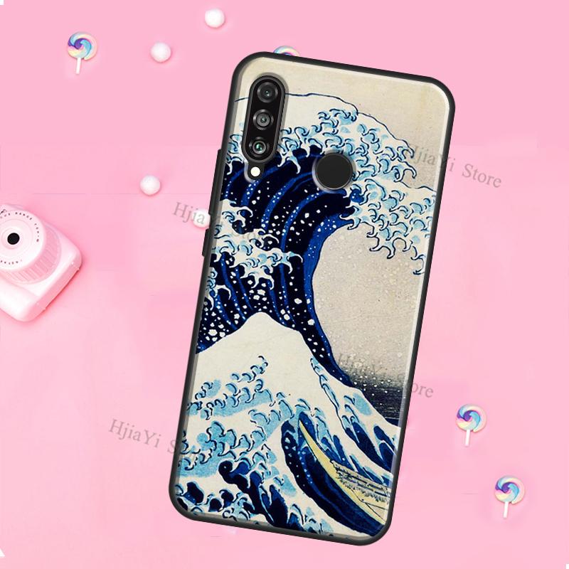 Japanese Style Ukiyo-e Art For Huawei Honor Magic 5 Lite X8 X9 X8a X9a 50 70 P20 P30 P40 P50 P60 Pro P Smart 2019 Case
