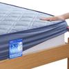 Fitted Sheet Use Ultimate Cooling TEIJIN Contact Cooling Bed Highly Mattress Bed Dust Mite Easy To Put On and Take Navy Pad-Integrated