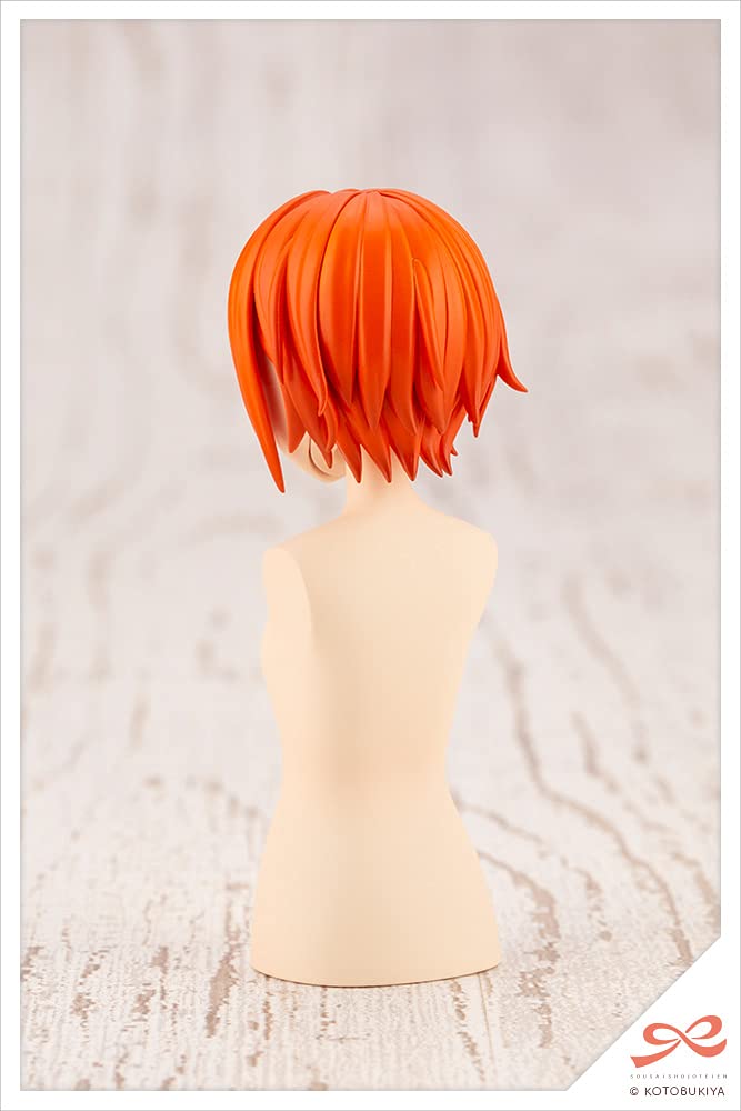 Sosai Garden After School Short Wig A Width 63mm Scale Plastic Model JK013 Girls' [Orange & Purple] Approx. 1/10