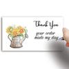 50pcs I Hope This Makes You Thank You Card Shopping Purchase Greeting Cards for Small Business Owners Package Inserts