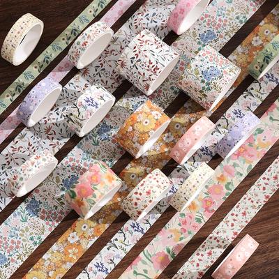 12 Pièces Rouleau de Masking Tape Sakura Fournitures de Scrapbooking Ruban Masquant Décoratif Fournitures Scolaires Décoration de Journal Washitape