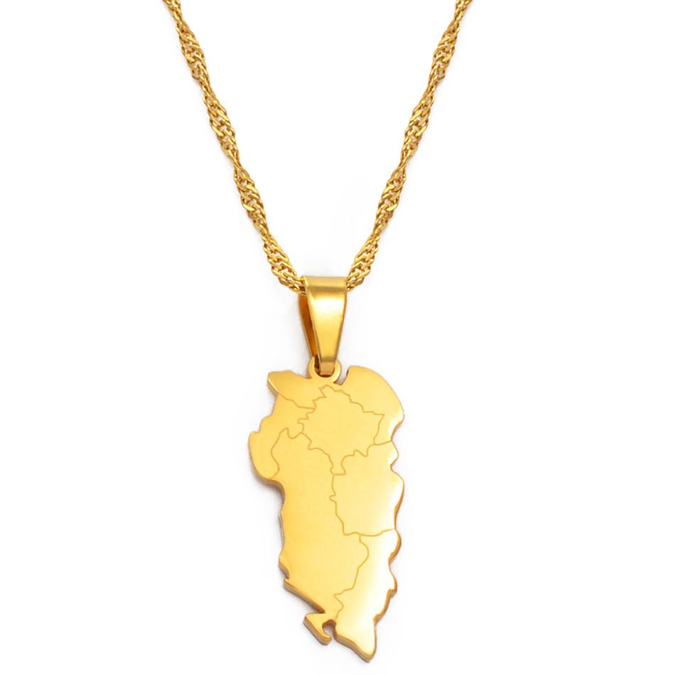 Anniyo Albanien Anhänger Halsketten Albanische Shqiperia Schmuck ShqipëriaeMadhe #534062