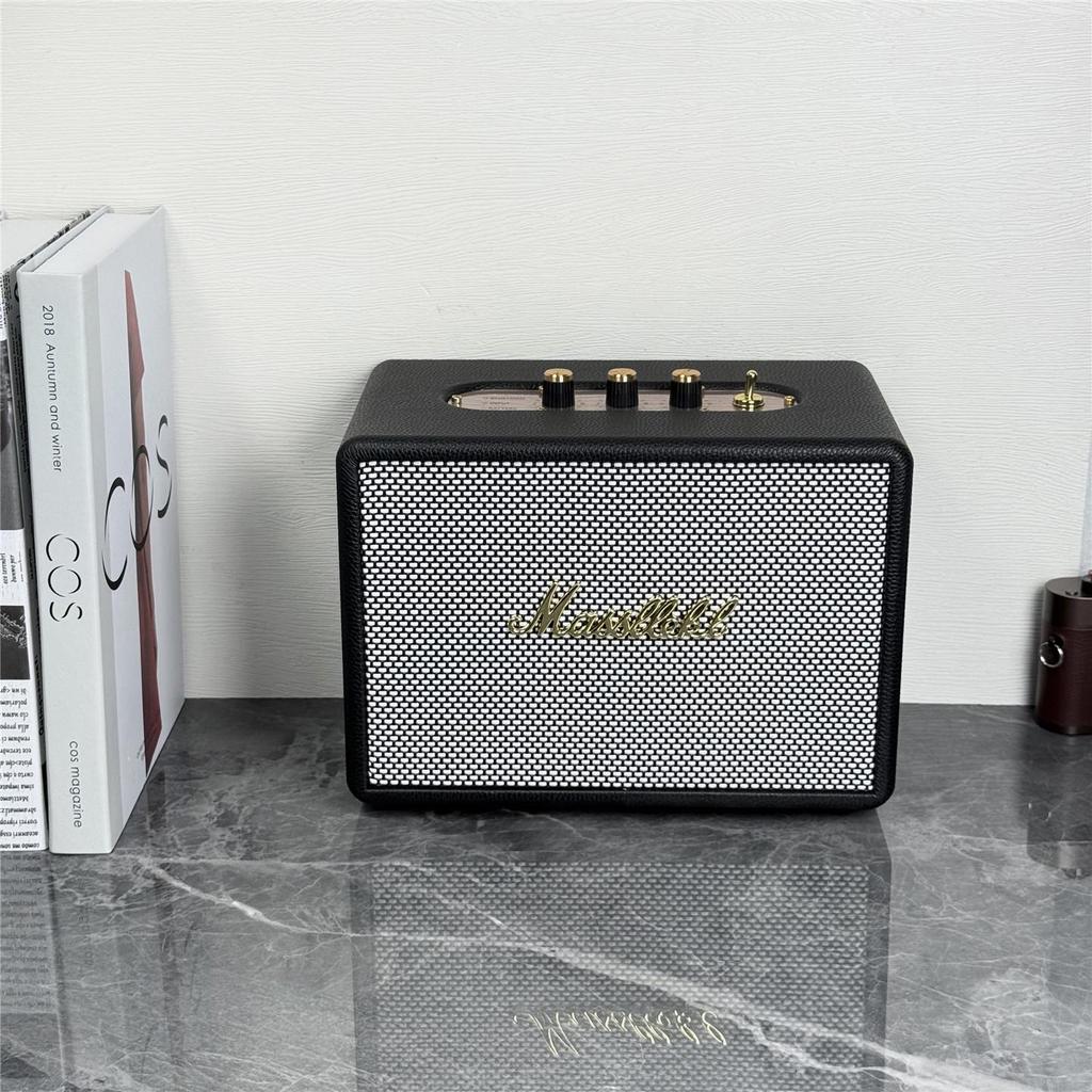 Marshall Speaker Model Audio Figurine: Wood and Leather Prop (Non-functional)