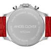 AngelClover Men's Watch, TIME CRAFT SOLAR NTCS44SBRE-RE, Solar Battery, 100m Water Resistance, Mineral Glass, Red Dial, Stainless Steel