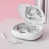 Contact Lens Ultrasonic Cleaning Machine Small Size Travel Rechargeable 3 Gear Cleaning Modes With Mirror Cleaning Box Adults