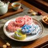 Auspicious Cloud Mooncake Silicone Mold for Peach Mountain Mooncake Mung Bean Cake Chinese Dessert Mold Japanese Wagashi Chocolate Baking Tool