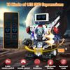 5 in 1 STEM Robot Building Toys Kit, 620Pcs DIY,APP & Remote Control Screen, Eye Coding Rechargeable, Warriors, Birthday Gifts