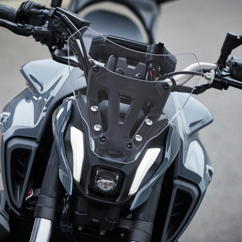 For YAMAHA MT07 FZ07 MT FZ 07 2021 2022 2023-24 Front Wind Deflector Windscreen Cover Guard Moto Windshield MT-07 With Bracket