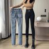 Plus Velvet High Waist Skinny Jeans for Women - Slimming, Thickened Pencil Pants