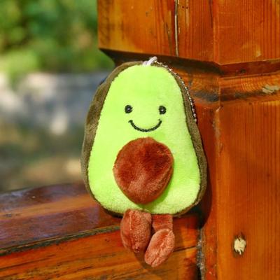 1Pc  Avocado Pendant Cute Doll Key Chain Plush Toy Stuffed Toys  Bag Pendant