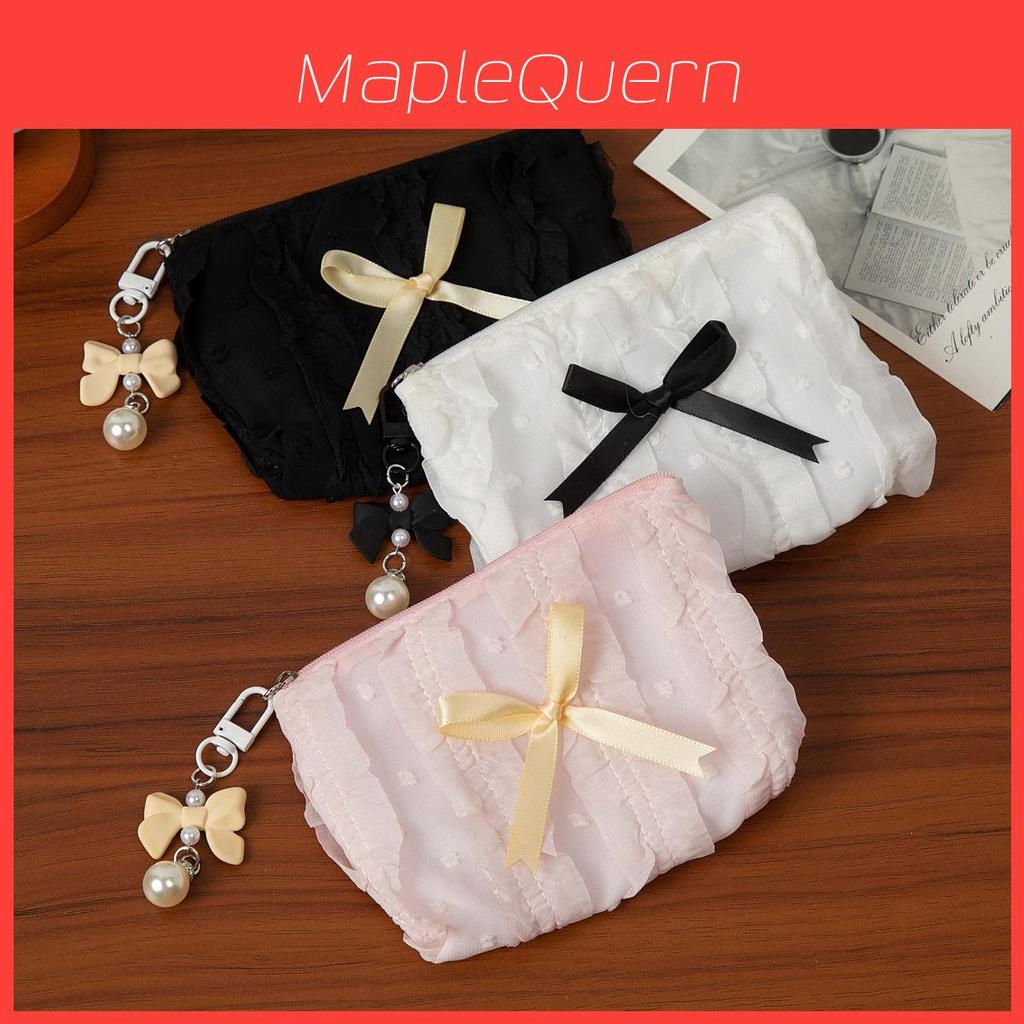Tote Bag For Women With Lace And Bow Design Large Capacity Storage Organizer For Daily Use