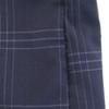 417EDIFICE Check Pattern Suit Setup S Navy Thin Men's Used