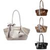 Pu Large Capacity Folded Bag For Women With Magnetic Closure Suitable For Daily