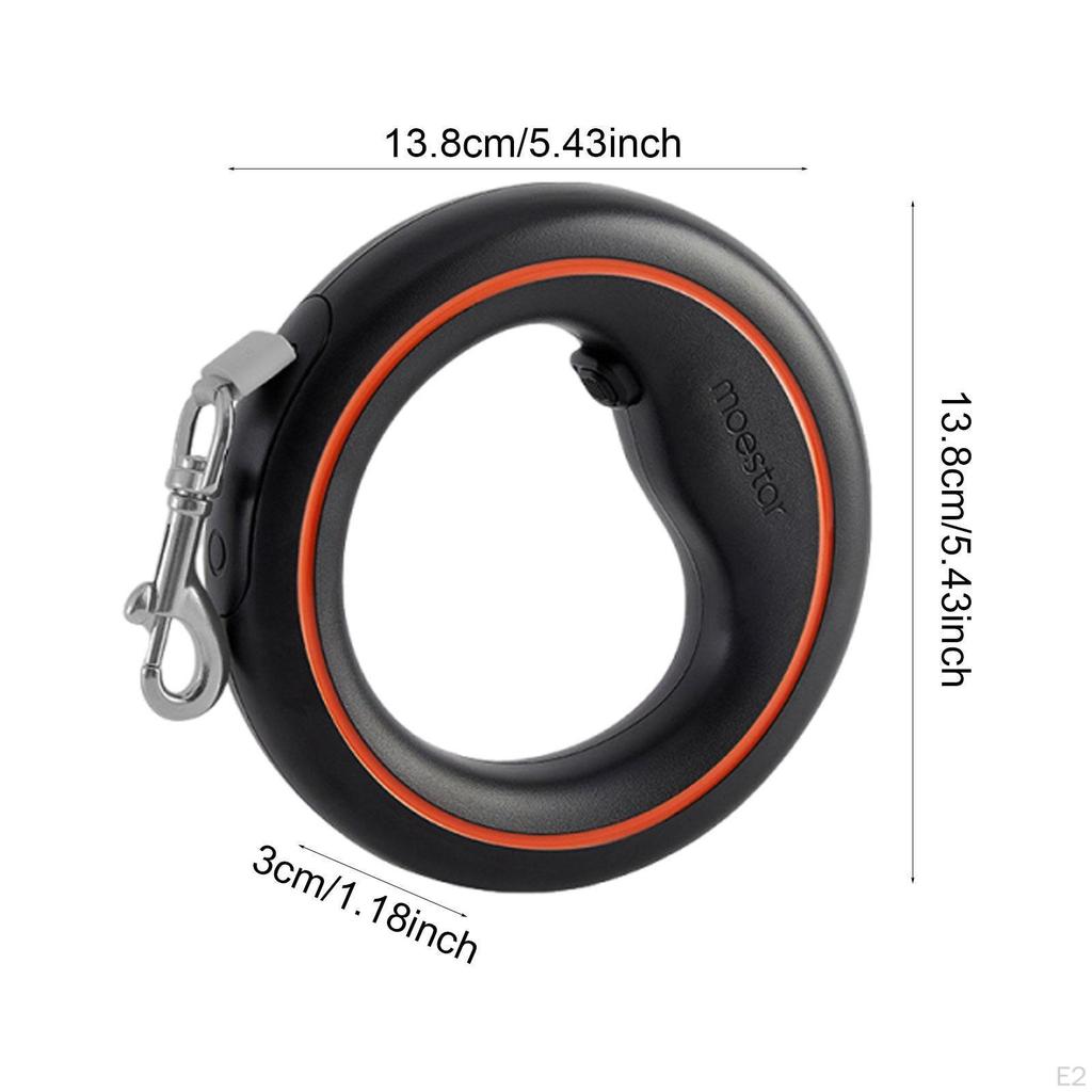 Practical Retractable Dog Leash, Wearable Traction Rope, Ergonomic 360° for Medium Small Dogs