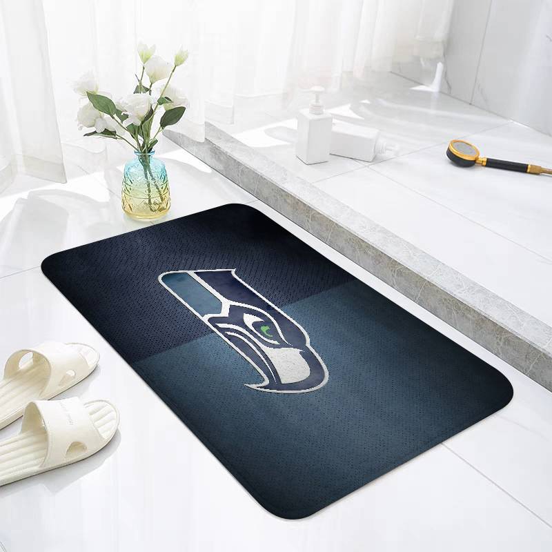 S-Seattle Seahawks Floor Mats Home Laundry Rug Carpet For Living Room Decor Lounge Area Anti-slip Foot Mat Entrance Doormat
