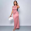 Sleeveless Plus Size Satin New In Dresses for Women Casual Maxi Long Summer Party Elegant Dress