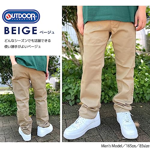 Outdoor Products Men's Denim Jeans, Long Pants, Available In 3 Styles: Straight, Slim, and Chino Pants, Stretch, Beige, Od5605