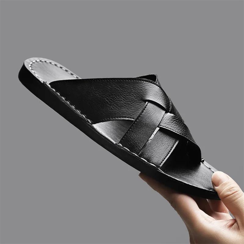 

MAEDEF Men Beach Slippers Summer Sandals Comfortable Anti Slip Lightweight Flip Flops for Man Beach Shoes Breathable Men Sandals 48