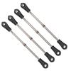 4Pcs Adjustable Rear Upper Suspension Arm Tie Rod Linkage Arm for 1/10 RC Car Truck