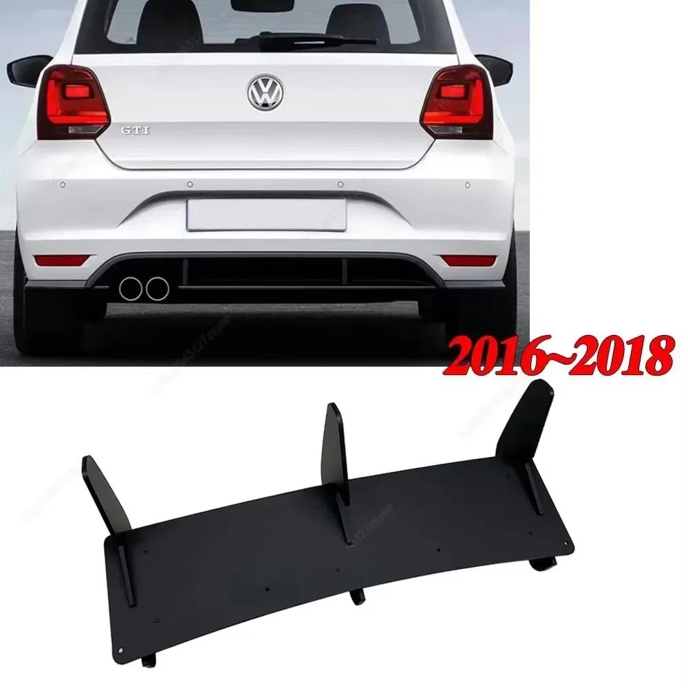 Für Volkswagen VW Polo MK5 GTI 6R 6C Zwei Vier Tür Facelift Zubehör 2010-2018 Auto Heckstoßstange Diffusor Flagge Spoiler Splitter
