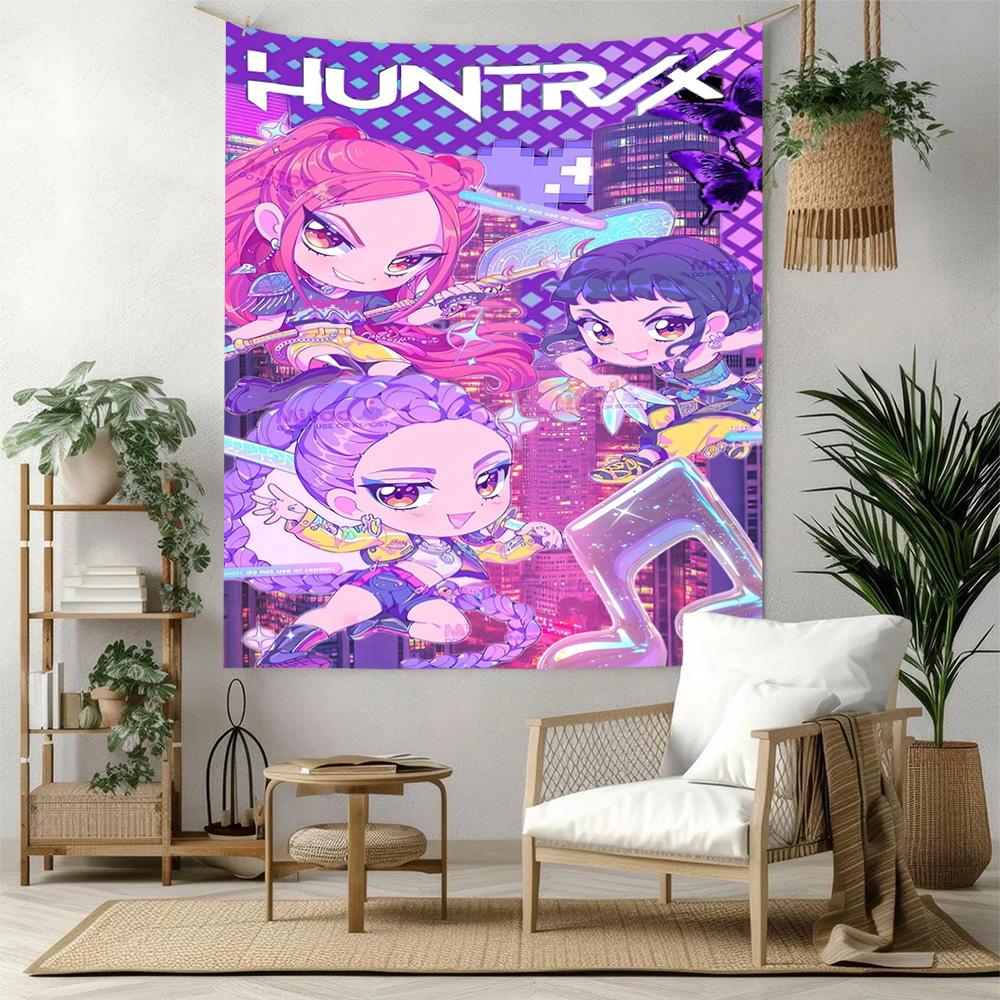 Huntrix5 Wall Decor Tapestry Art For Pet Memorial Birthdaywedding Party Backdrop Family Gift