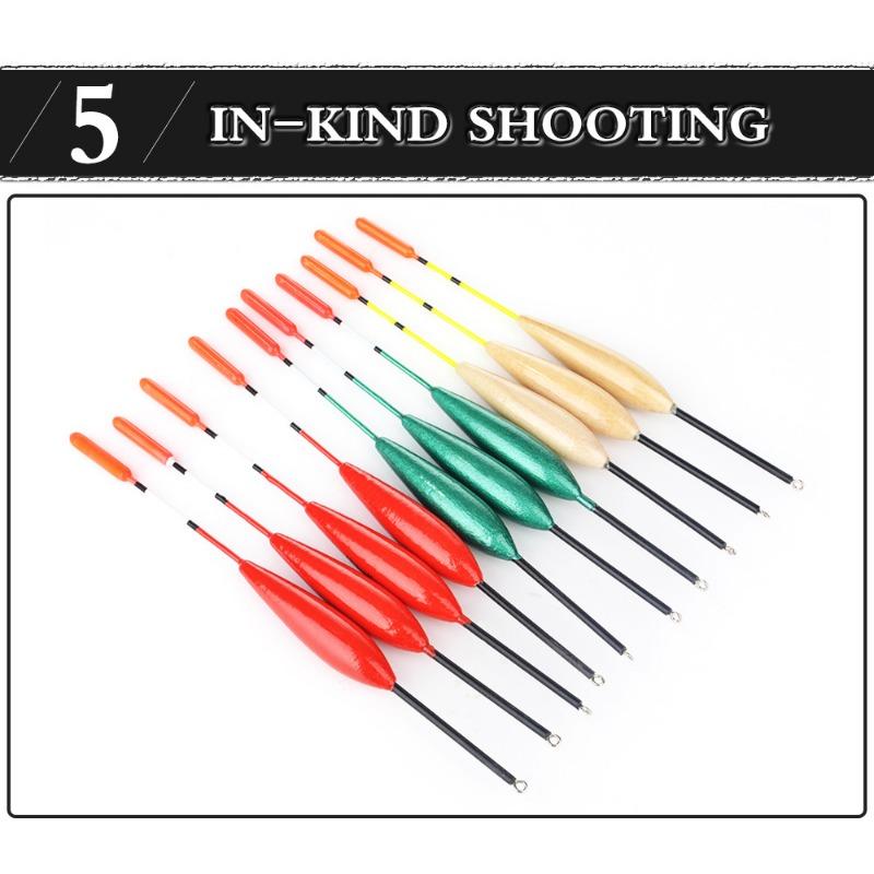 Fishing Float Long-distance Casting Thicker Eye-catching Big Buoyant Fishing Bobbers 10pcs A Set
