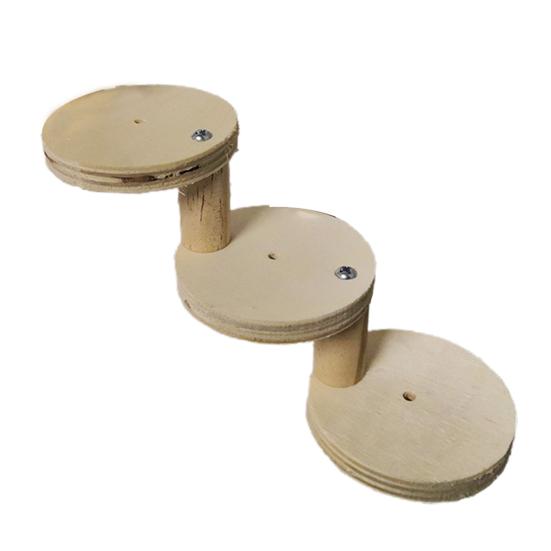 Yousheng 1 Set Hamster Ladder High Stability Detachable Solid Climbing Stairs Birds Parrot Exercise Perches Stand for Home Use