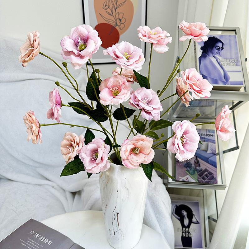 Flower Gardenia Artificial Wedding Hotel Restaurant Desktop Decoration Ornament