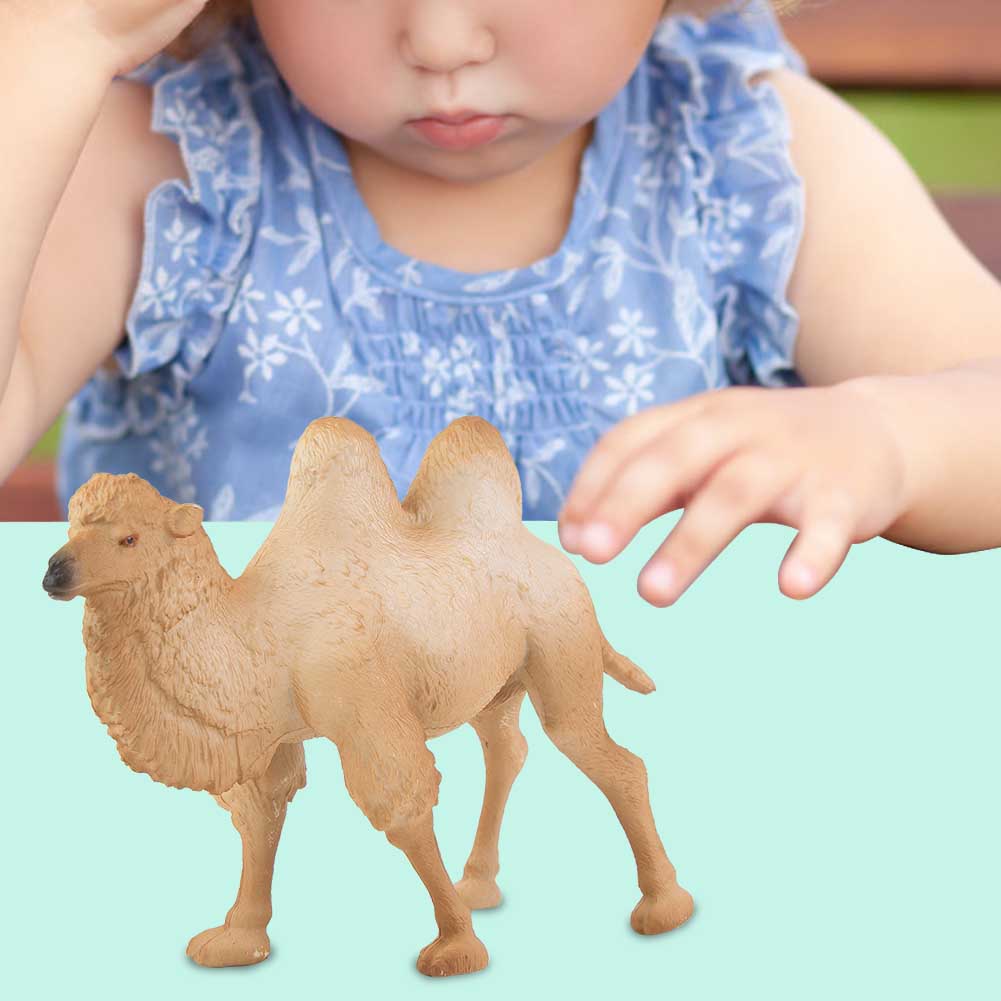 Miniature White Camel Figurine Animal Model Home Decor Kid Children Educational Toys