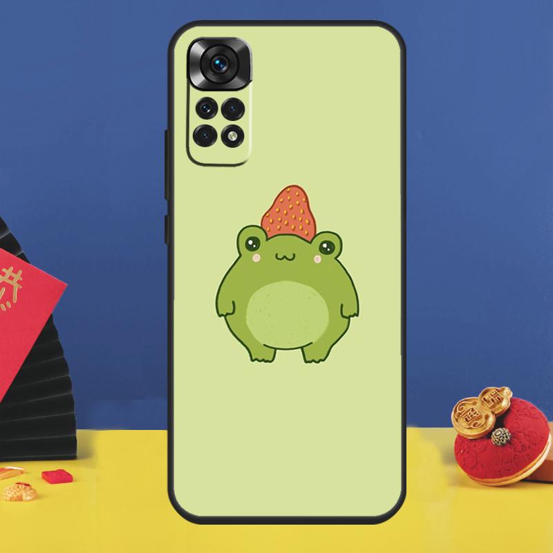 Kawaii Frog Phone Case For Xiaomi Redmi Note 11 Pro Note 10 Pro 12 8 9 Pro 9S 10S 11S 12C 9C 10C Funda