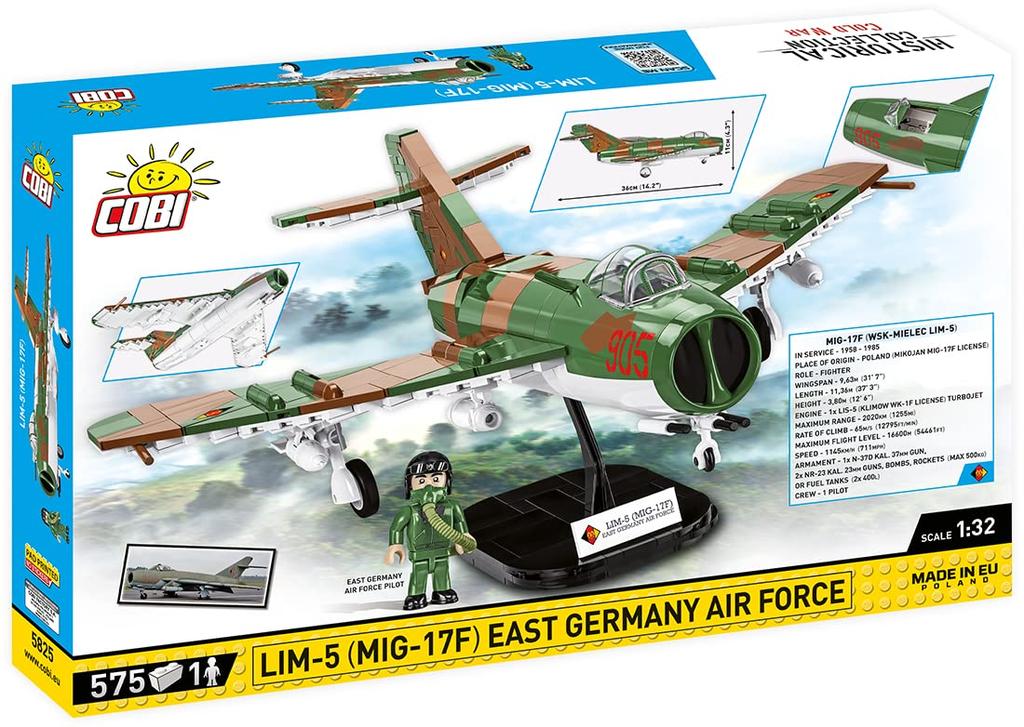 Cobi Historical Collection #5825 LIM-5 (MIG-17 East Germany) 132 scale