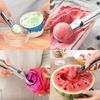 2PCS Stainless Steel Ice Cream Spoon Multi-purpose Ball Digger Scoop Suitable for Gelato Sorbet Frozen Yogurt Kitchen Gadget ZYF