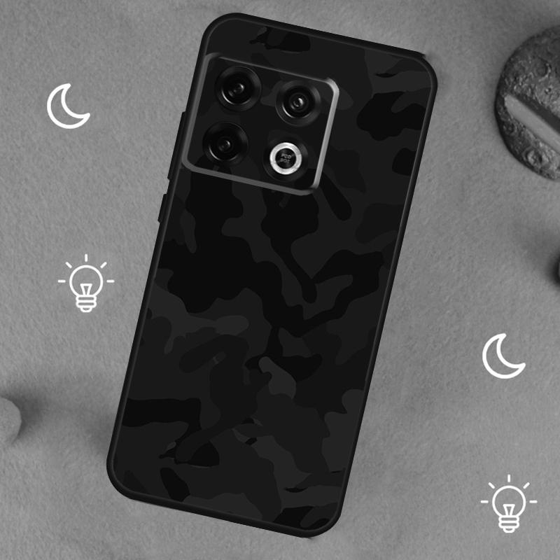 Night Dark Camo Military Camouflage For OnePlus 13T 13R 12R 10R 10T 8T 11 12 13 15 Case For OnePlus Nord 5 CE 2 3 4 Lite N20 N30