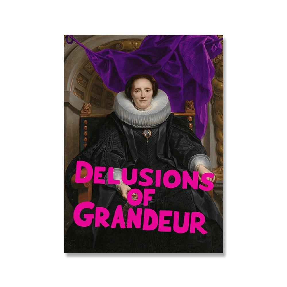 

Печать на холсте, плакаты с цитатами и фразами, винтажные настенные панно с изображением королевы, забавная портретная живопись, декор для гостиной, спальни, бескаркасный 21x30cm No Framed