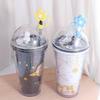 Soft Straw Tips Cover Flower Shape Straw Cover Cap Creative Flower Straw Toppers  Cup Decoration